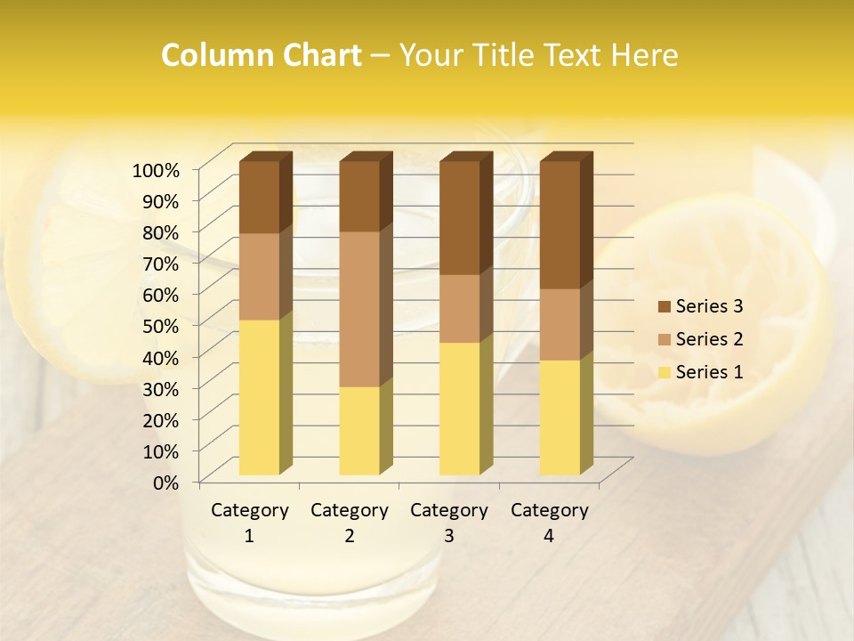 Yellow Cocktail Lemon PowerPoint Template
