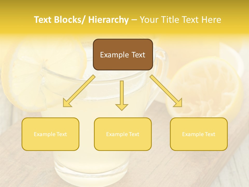 Yellow Cocktail Lemon PowerPoint Template