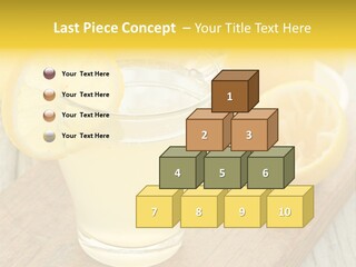 Yellow Cocktail Lemon PowerPoint Template