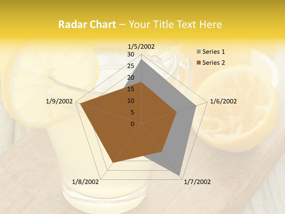 Yellow Cocktail Lemon PowerPoint Template