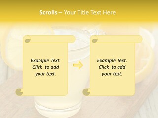 Yellow Cocktail Lemon PowerPoint Template