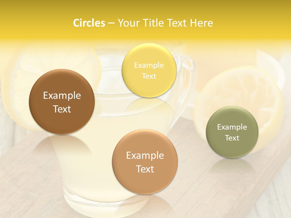 Yellow Cocktail Lemon PowerPoint Template