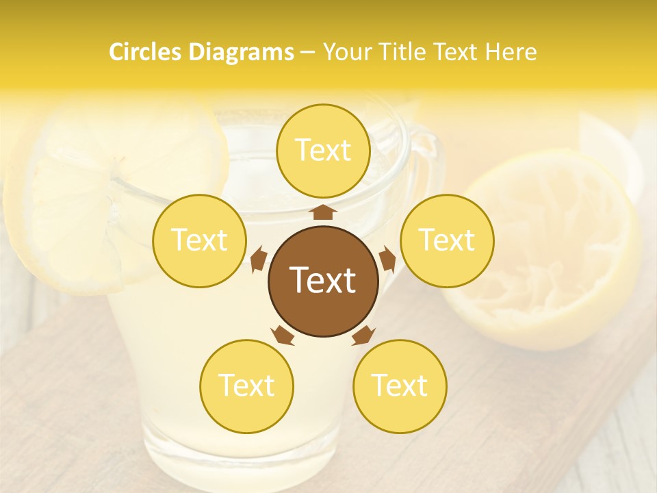 Yellow Cocktail Lemon PowerPoint Template