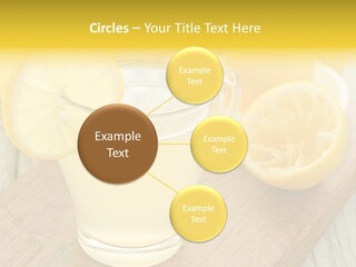 Yellow Cocktail Lemon PowerPoint Template