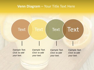Yellow Cocktail Lemon PowerPoint Template