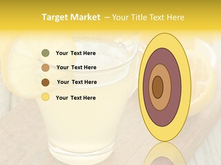 Yellow Cocktail Lemon PowerPoint Template