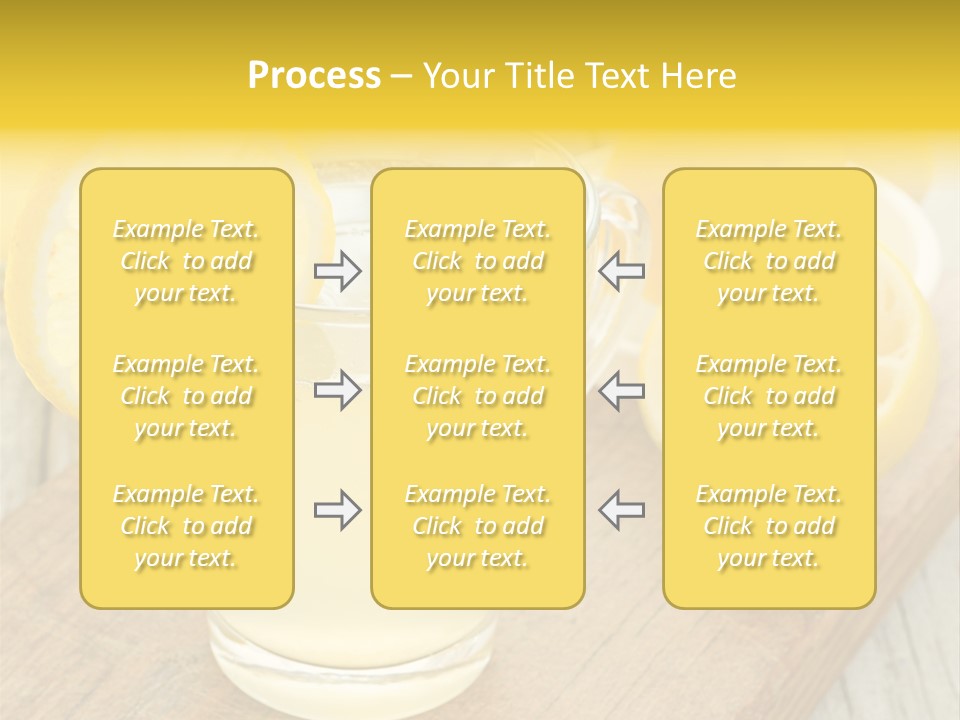 Yellow Cocktail Lemon PowerPoint Template