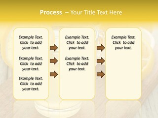 Yellow Cocktail Lemon PowerPoint Template
