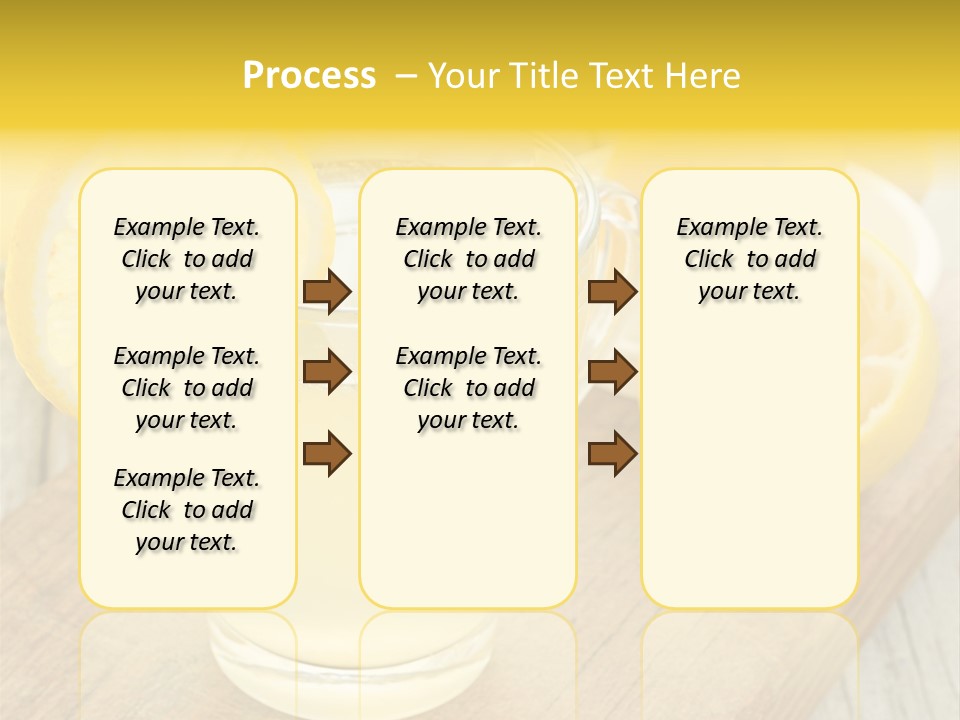 Yellow Cocktail Lemon PowerPoint Template