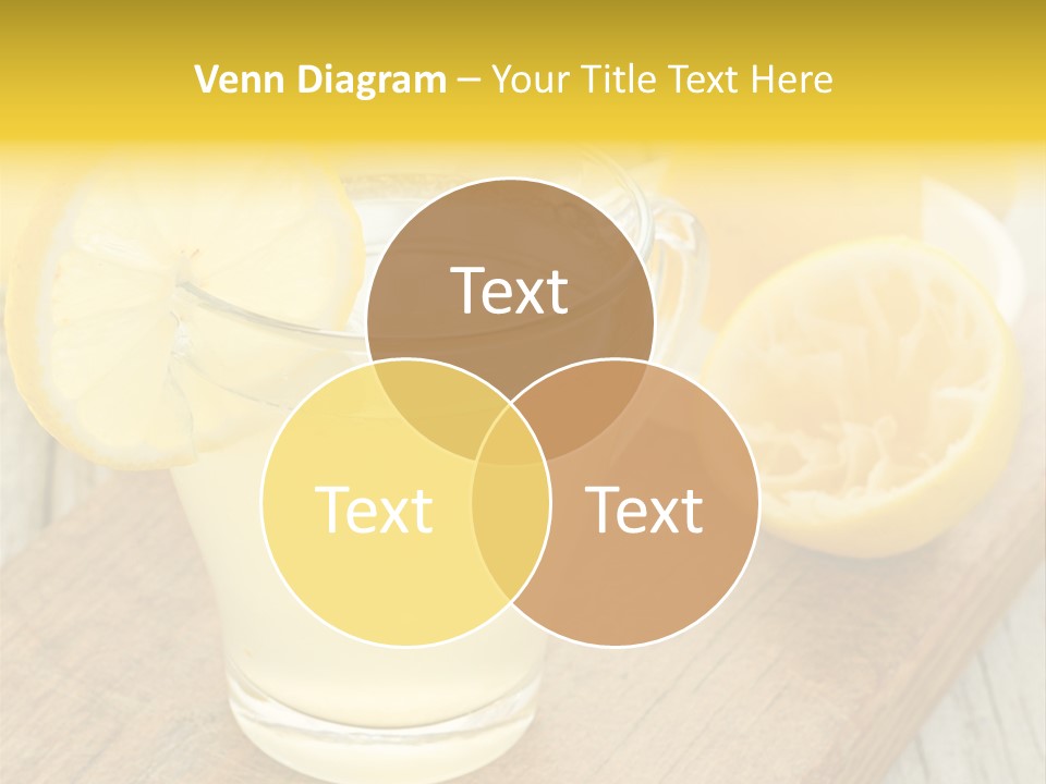 Yellow Cocktail Lemon PowerPoint Template