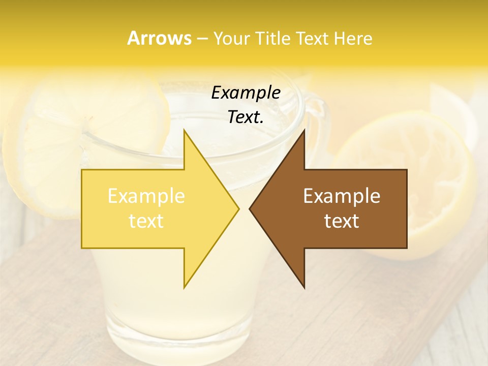 Yellow Cocktail Lemon PowerPoint Template