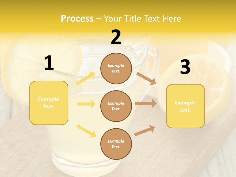 Yellow Cocktail Lemon PowerPoint Template
