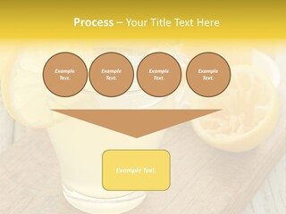Yellow Cocktail Lemon PowerPoint Template
