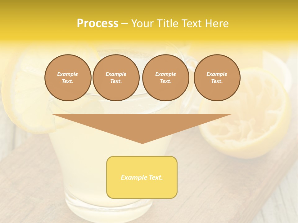 Yellow Cocktail Lemon PowerPoint Template