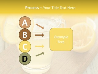 Yellow Cocktail Lemon PowerPoint Template