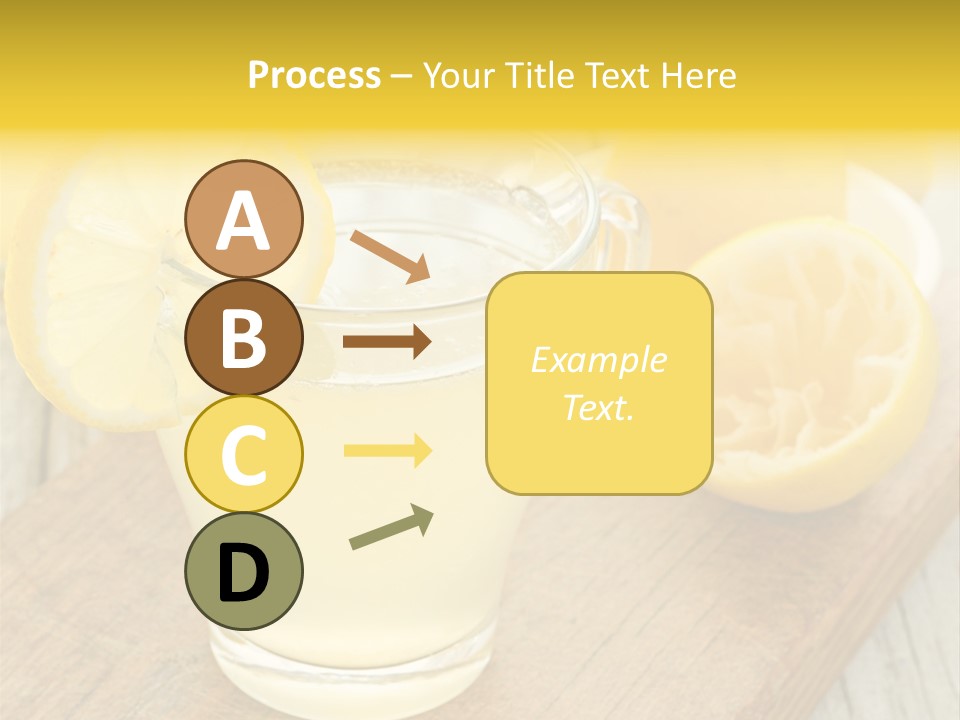 Yellow Cocktail Lemon PowerPoint Template