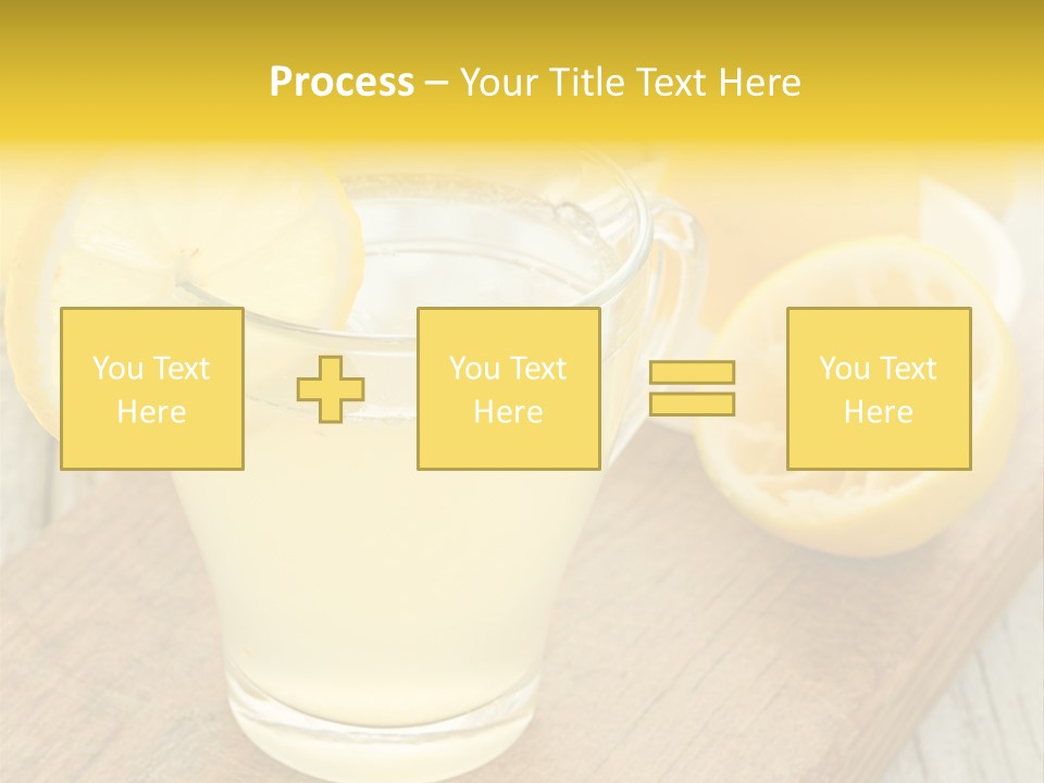 Yellow Cocktail Lemon PowerPoint Template