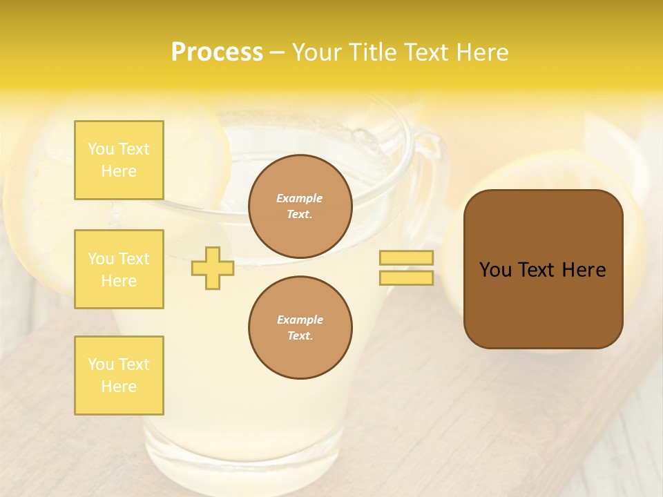 Yellow Cocktail Lemon PowerPoint Template