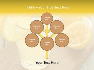 Yellow Cocktail Lemon PowerPoint Template