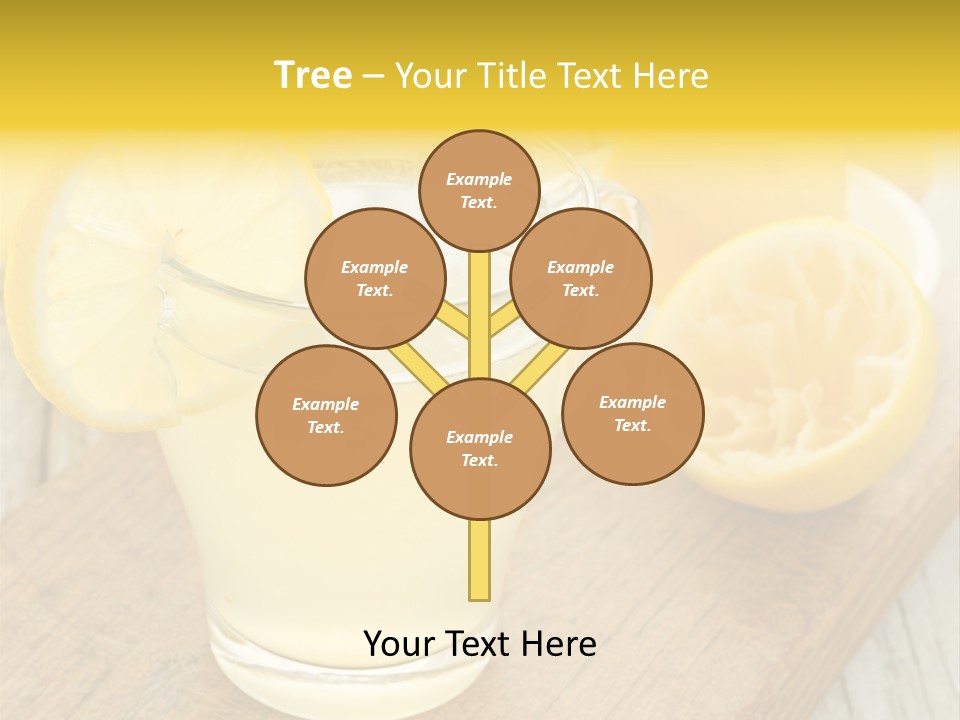 Yellow Cocktail Lemon PowerPoint Template