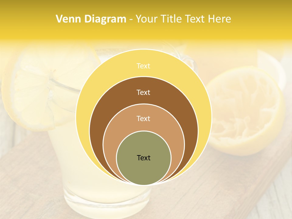 Yellow Cocktail Lemon PowerPoint Template