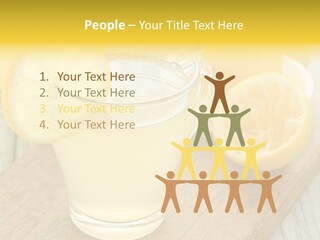 Yellow Cocktail Lemon PowerPoint Template