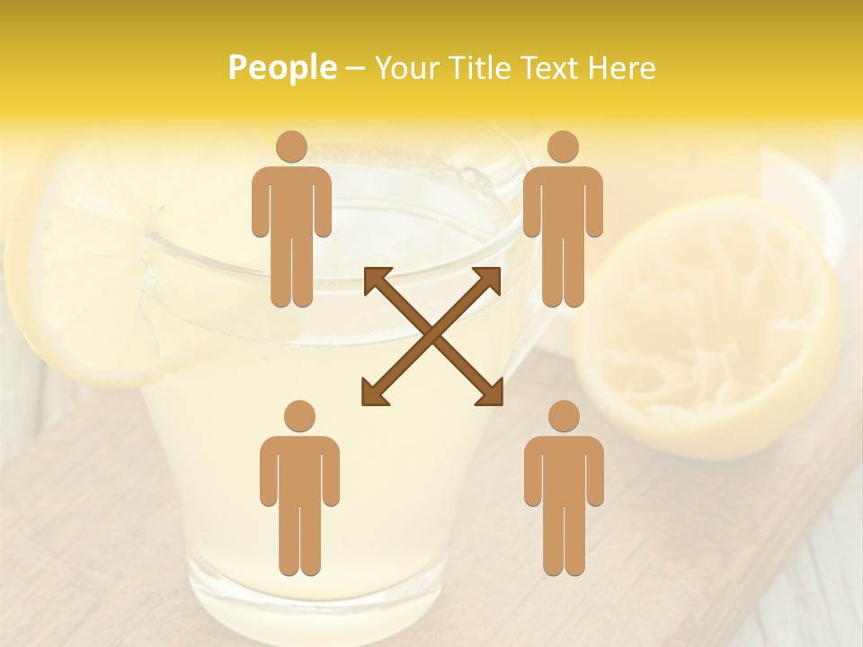 Yellow Cocktail Lemon PowerPoint Template
