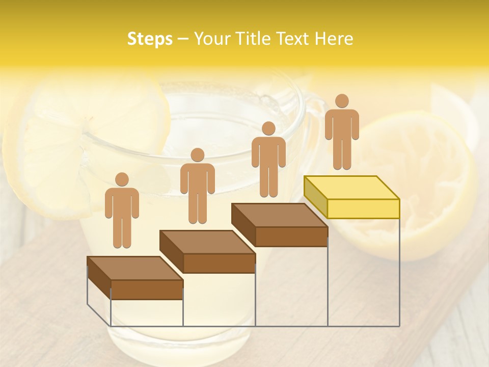 Yellow Cocktail Lemon PowerPoint Template