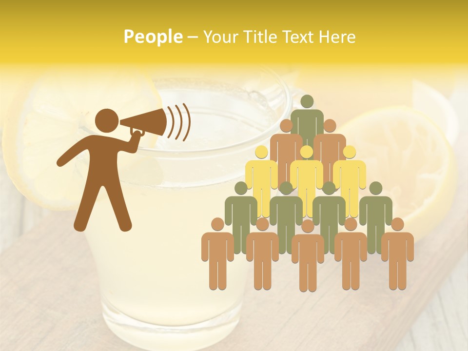 Yellow Cocktail Lemon PowerPoint Template