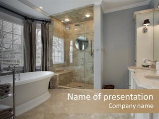 Master Luxury Master Bath PowerPoint Template