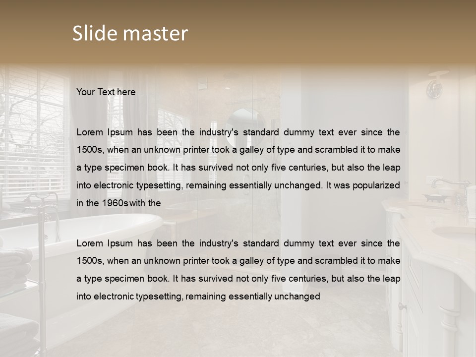 Master Luxury Master Bath PowerPoint Template