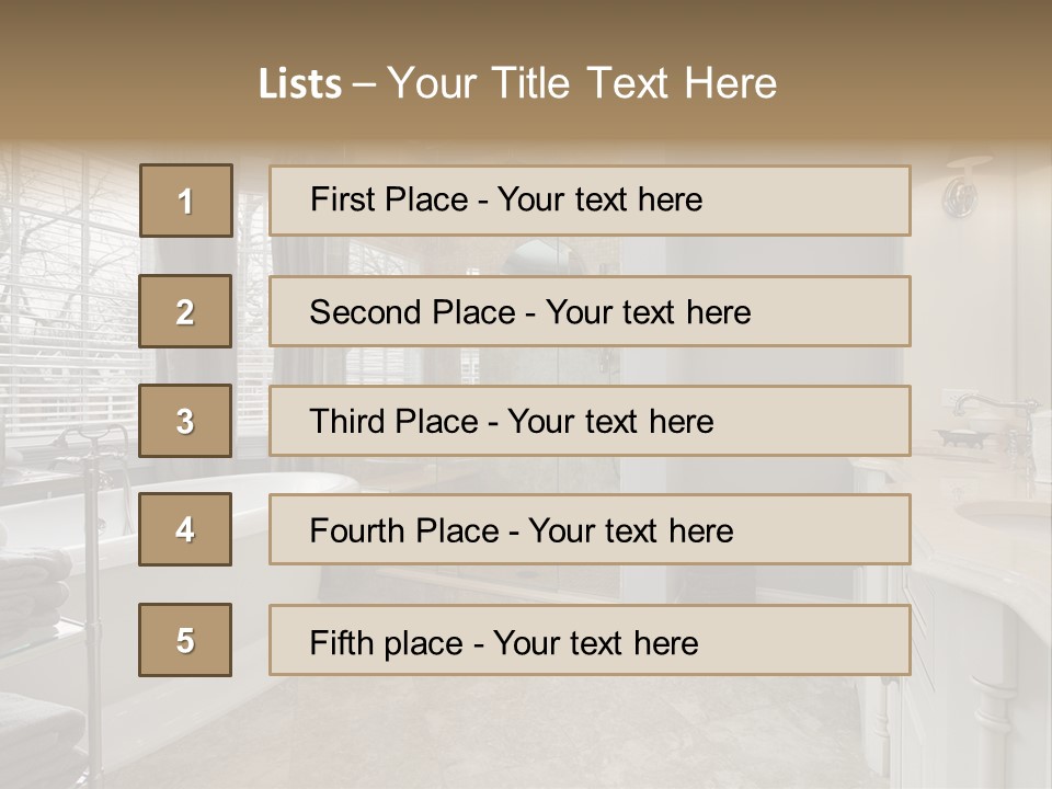 Master Luxury Master Bath PowerPoint Template