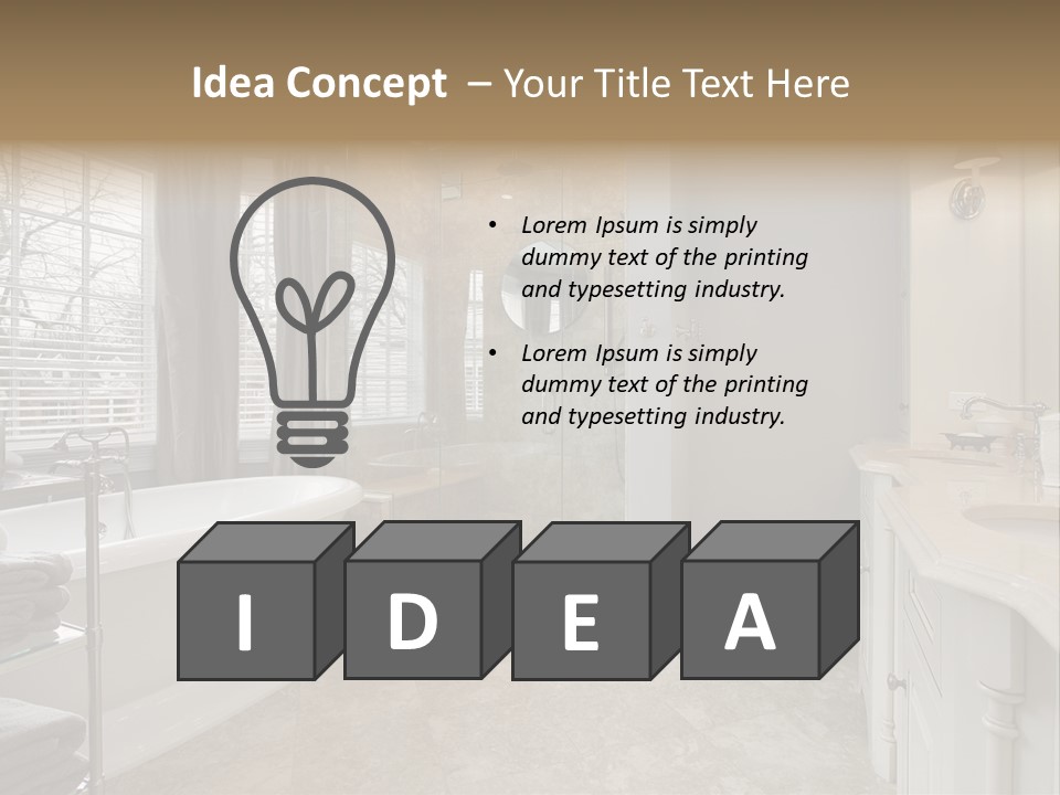 Master Luxury Master Bath PowerPoint Template