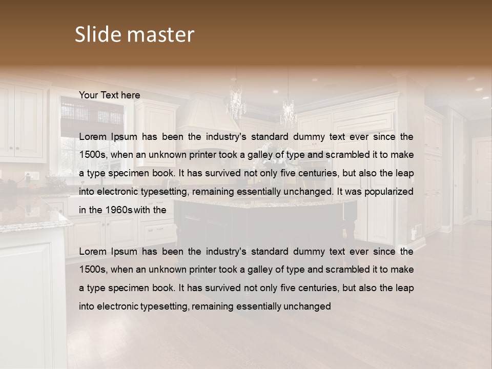 Suburb House Cabinet PowerPoint Template