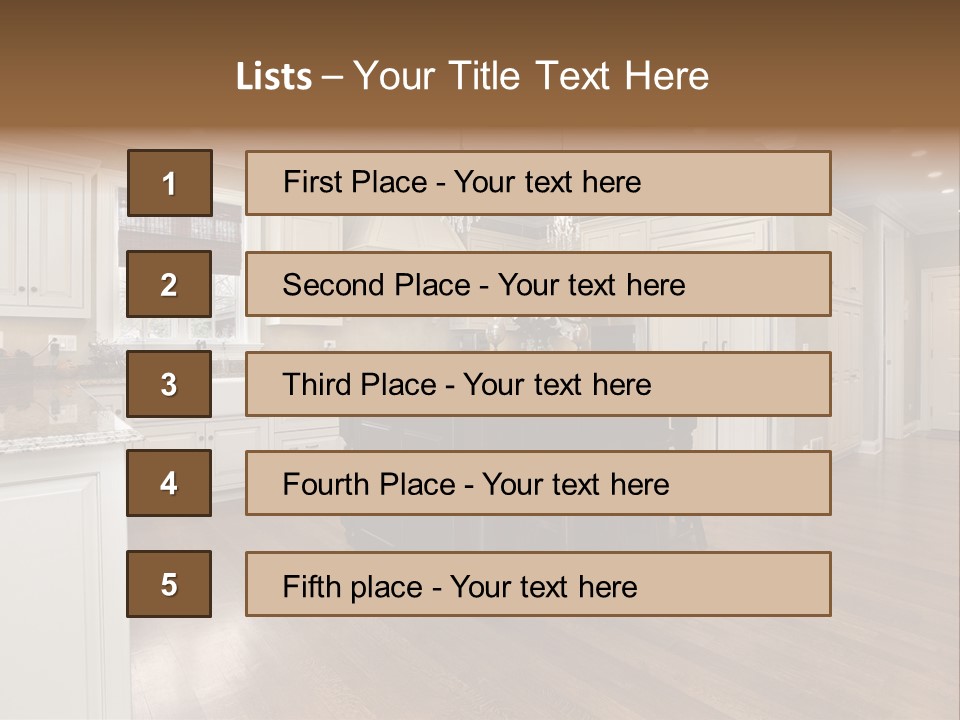 Suburb House Cabinet PowerPoint Template