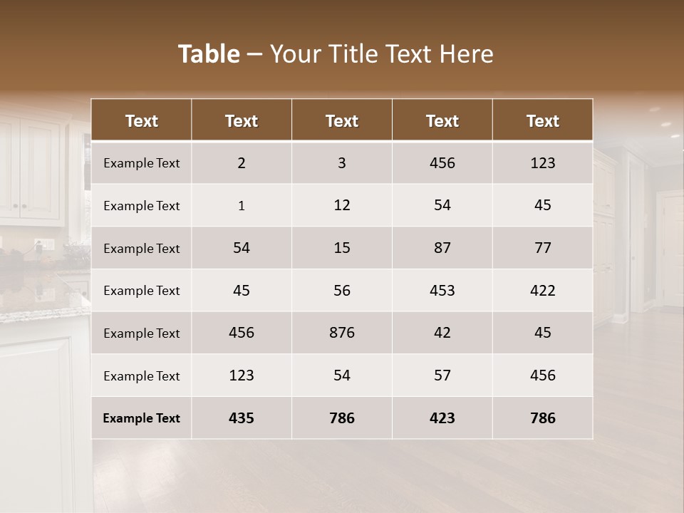 Suburb House Cabinet PowerPoint Template