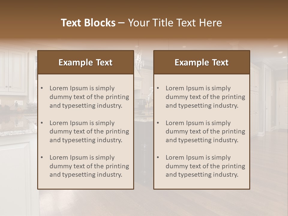 Suburb House Cabinet PowerPoint Template