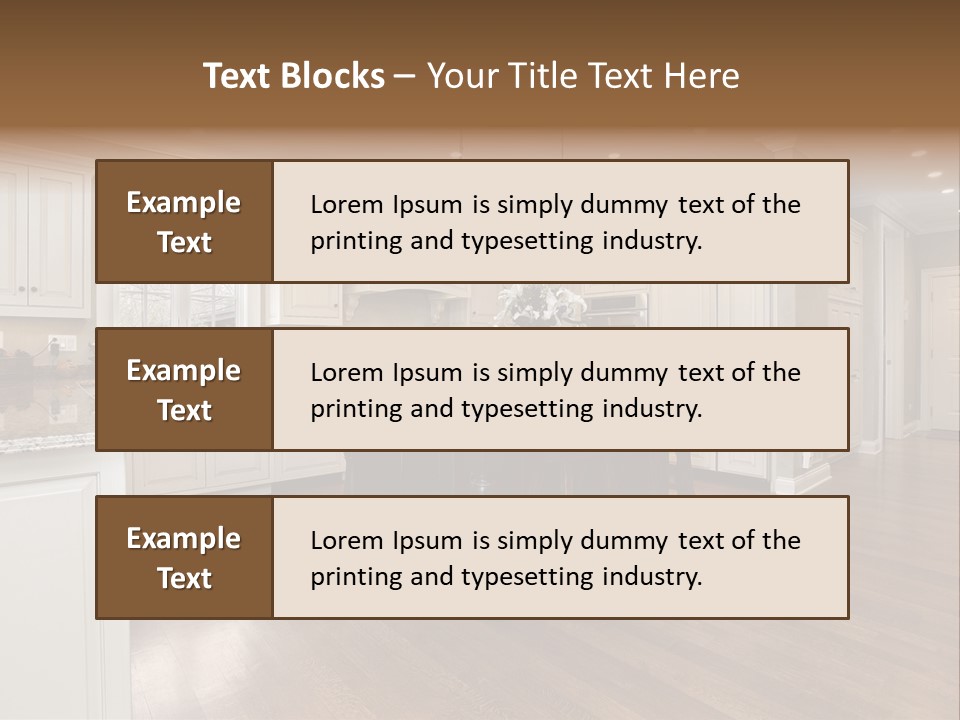 Suburb House Cabinet PowerPoint Template