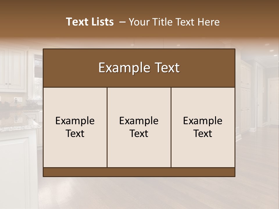 Suburb House Cabinet PowerPoint Template
