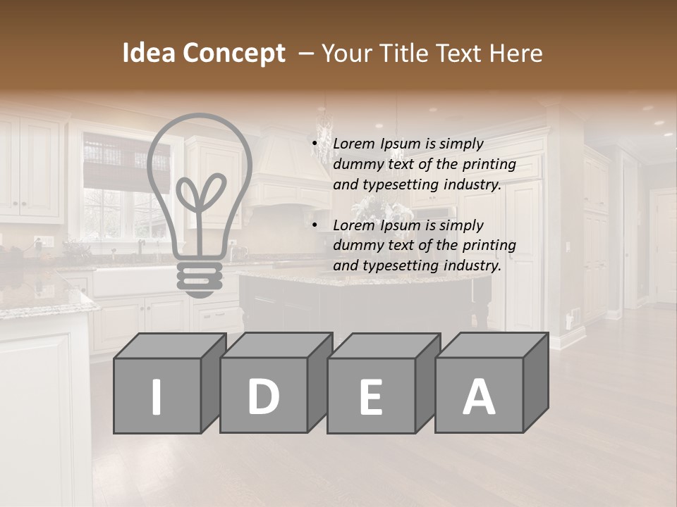 Suburb House Cabinet PowerPoint Template