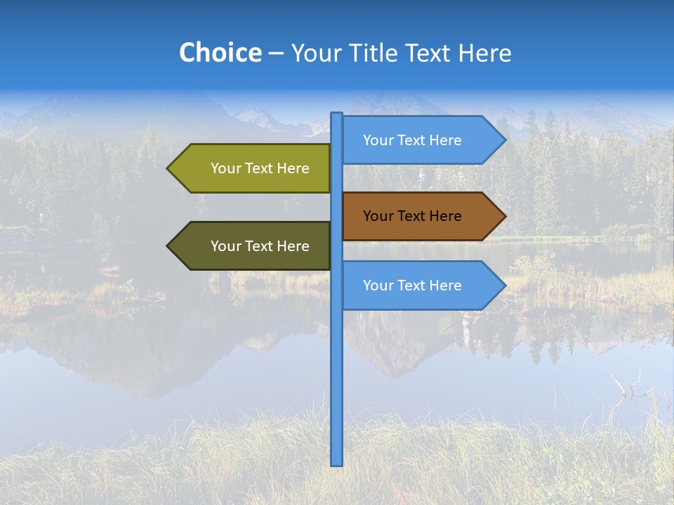 Wildlife Pole Penguin PowerPoint Template