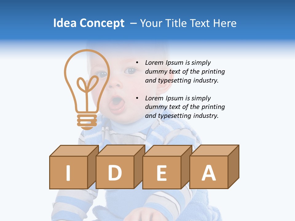 Have Fun Creativity Caucasian PowerPoint Template