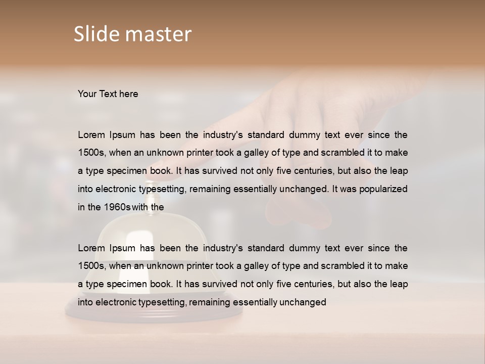 Finger Call Hand PowerPoint Template