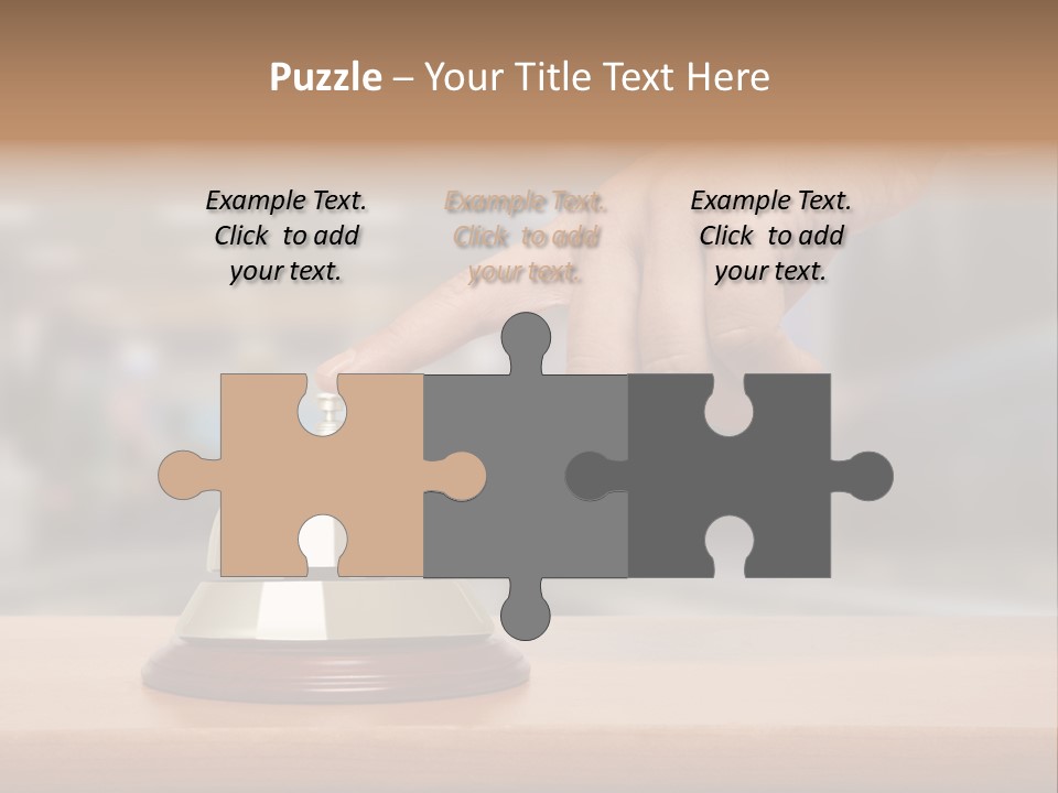 Finger Call Hand PowerPoint Template