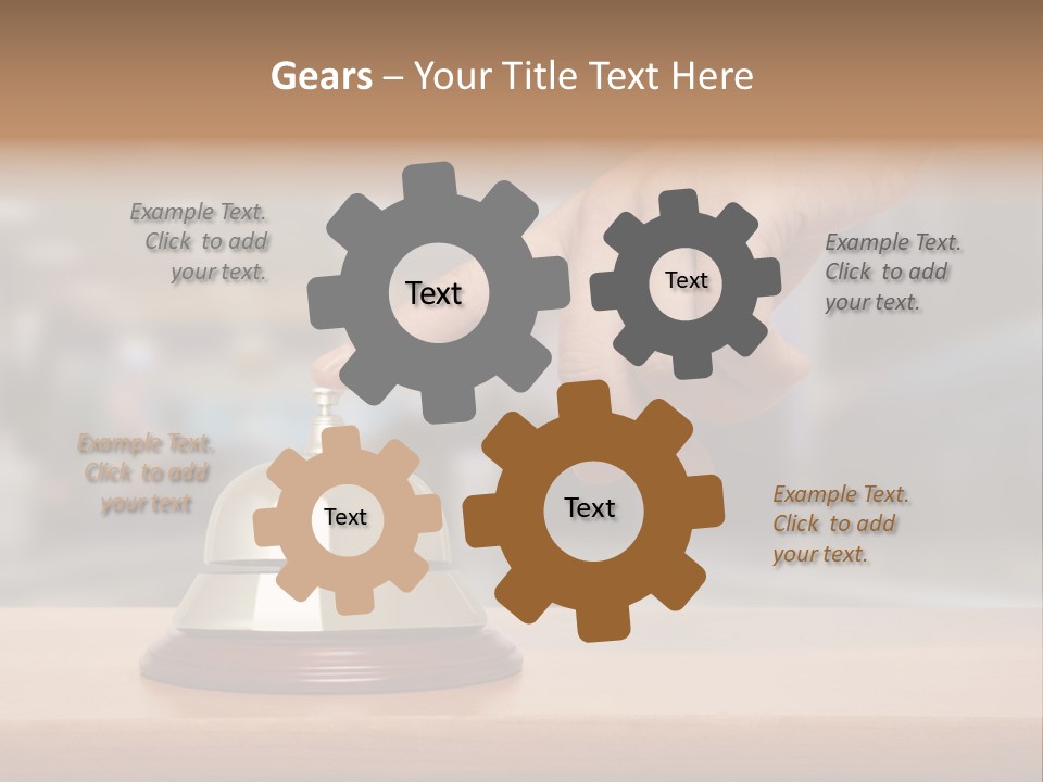 Finger Call Hand PowerPoint Template