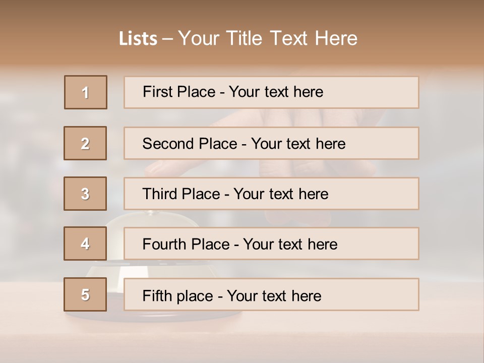 Finger Call Hand PowerPoint Template
