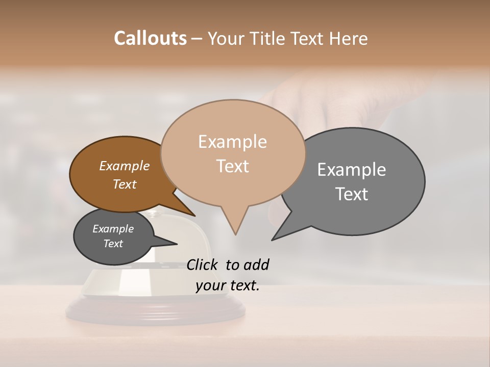 Finger Call Hand PowerPoint Template
