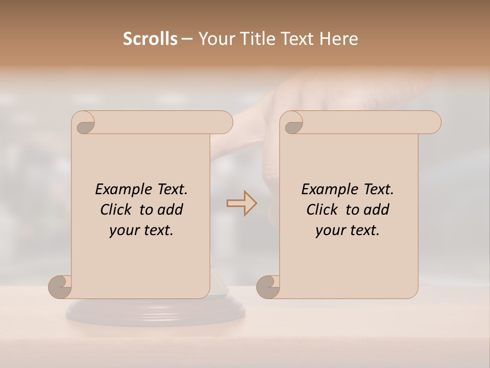 Finger Call Hand PowerPoint Template