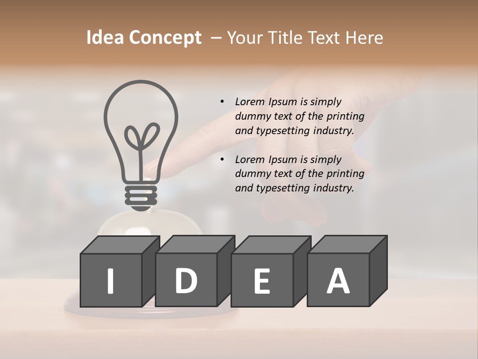 Finger Call Hand PowerPoint Template