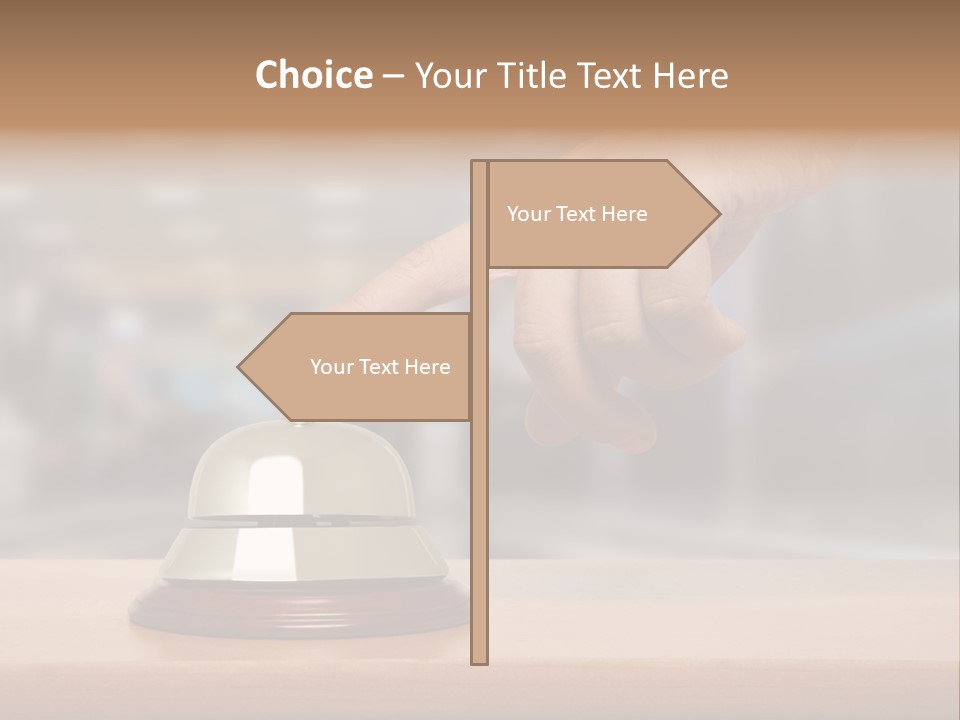 Finger Call Hand PowerPoint Template